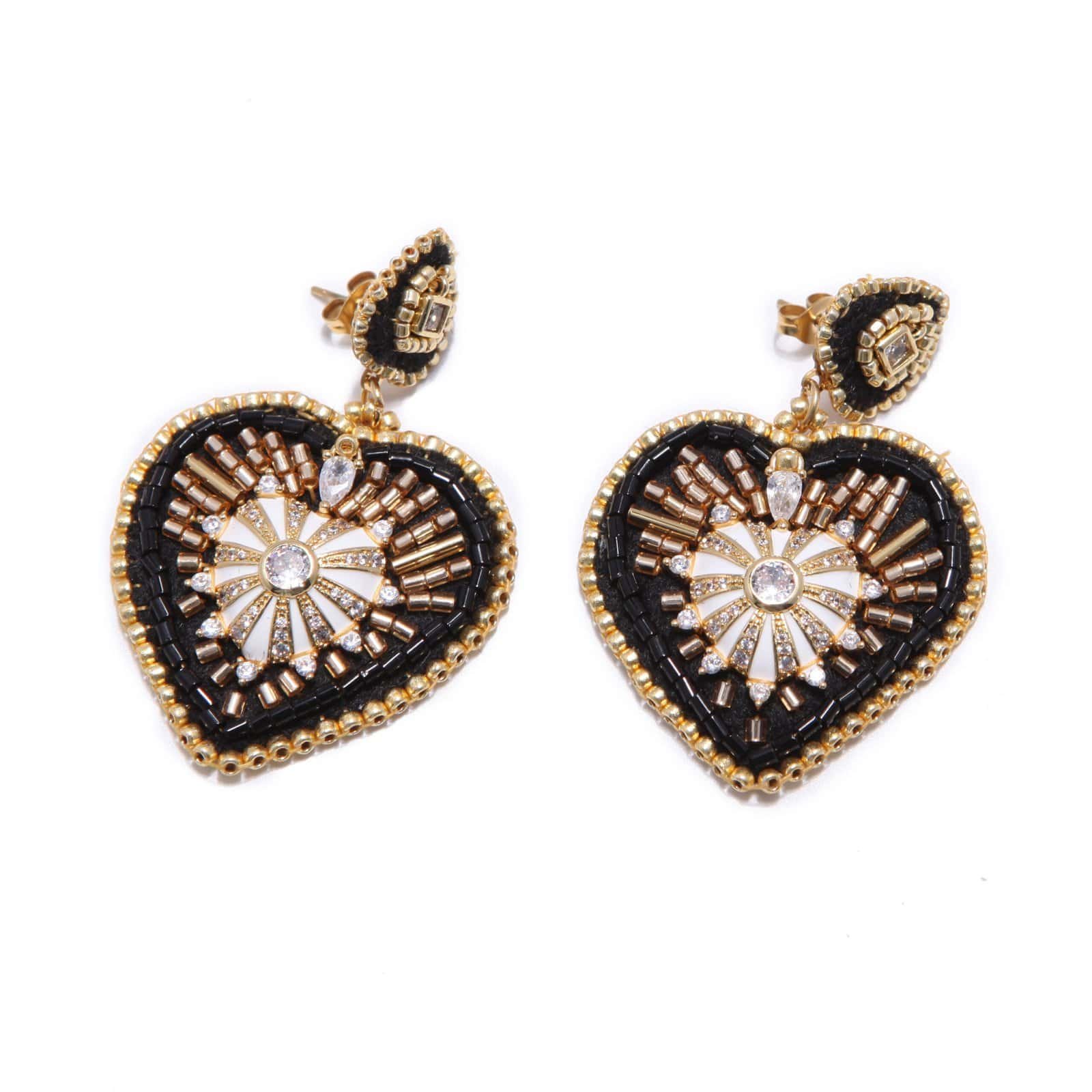 BOUCLES D'OREILLES ANNA NOIR