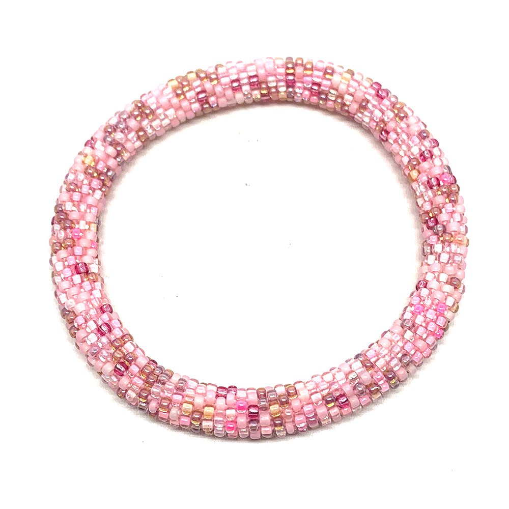 Bracciale nepalese DONUTS ROSA