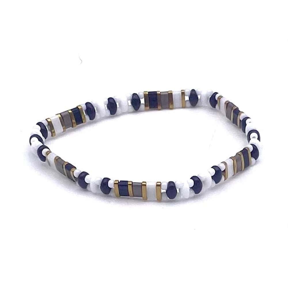 Bracelet Tila Olive Noir Blanc