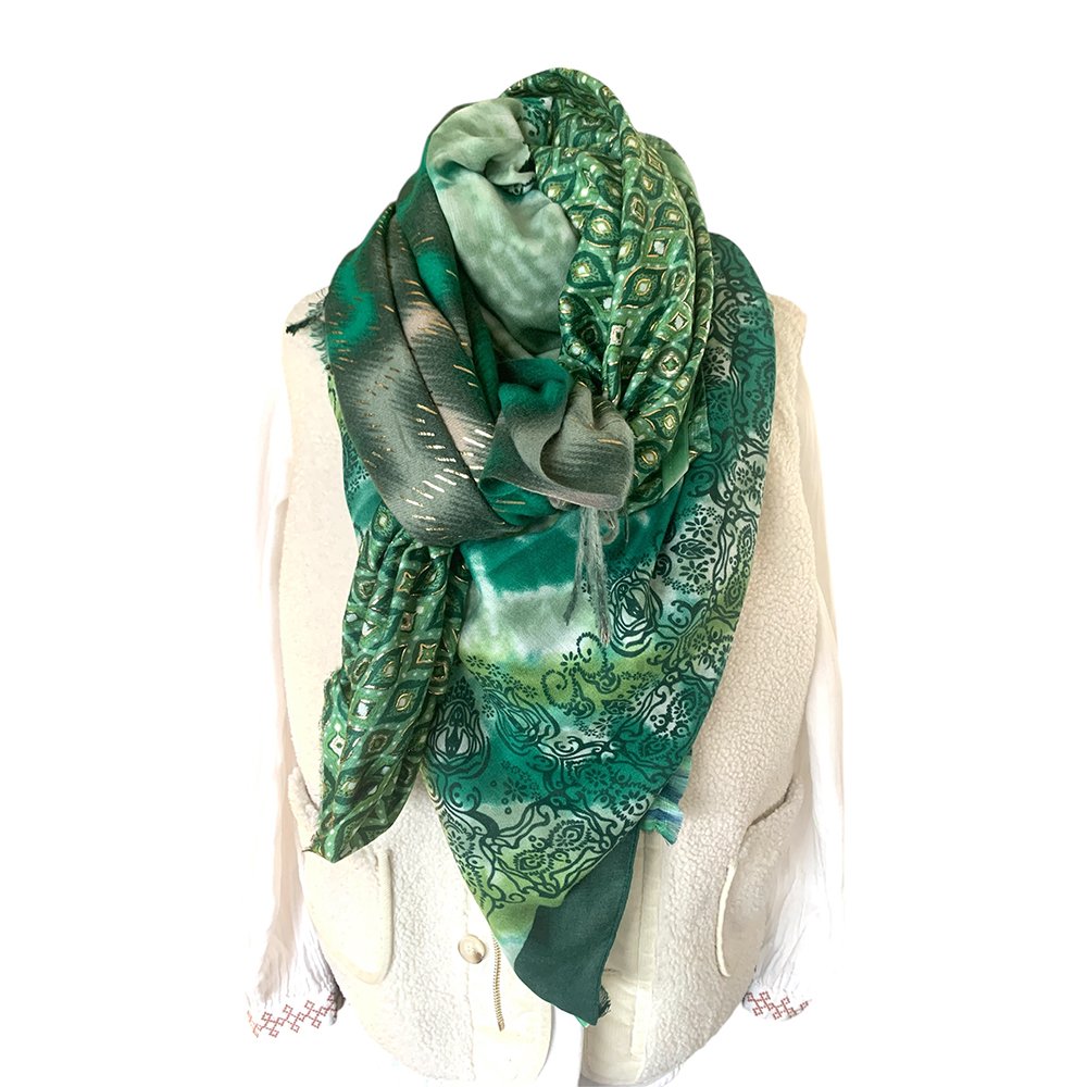 FOULARD OVERSIZE MULTICOLORE