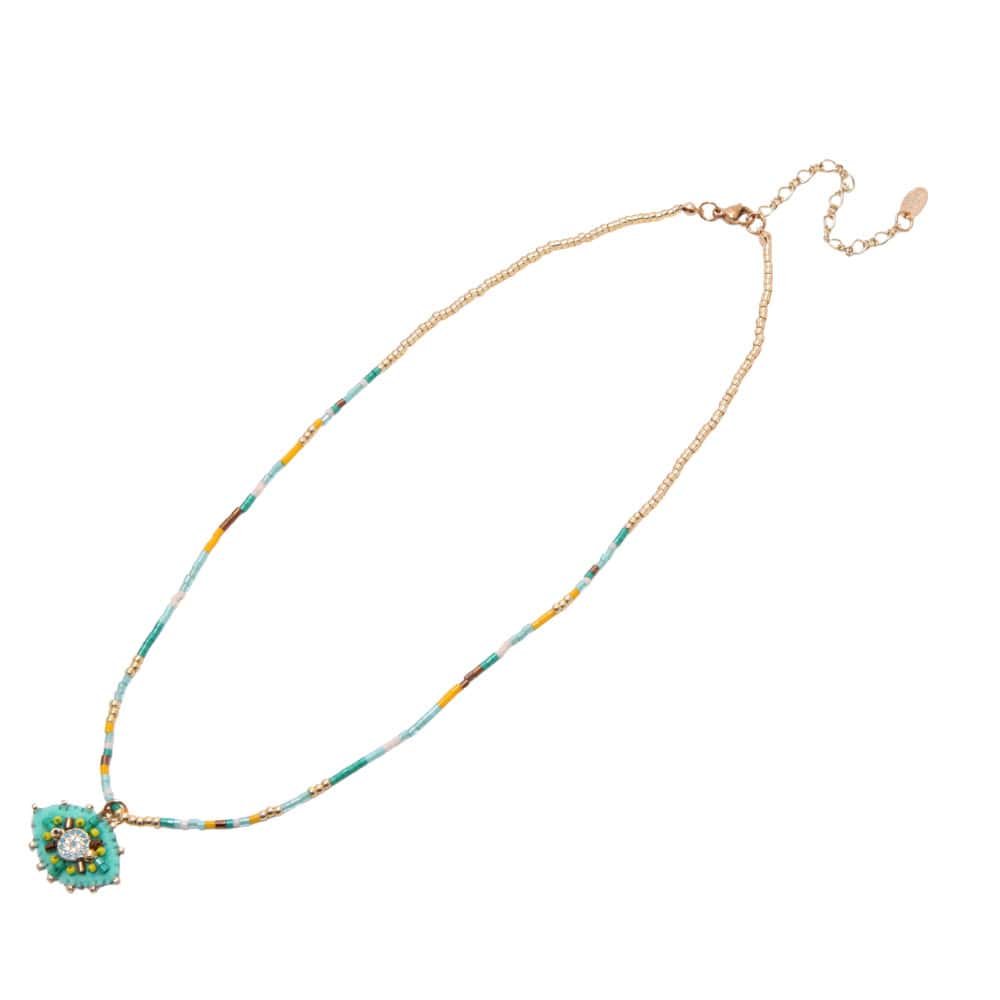 Collier EYES Vert D'eau