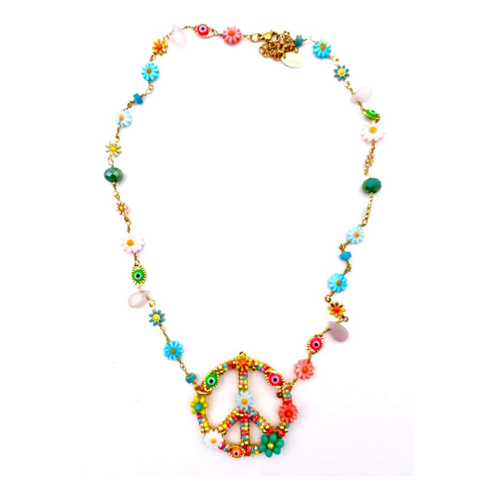 Collier Peace Flora Rose