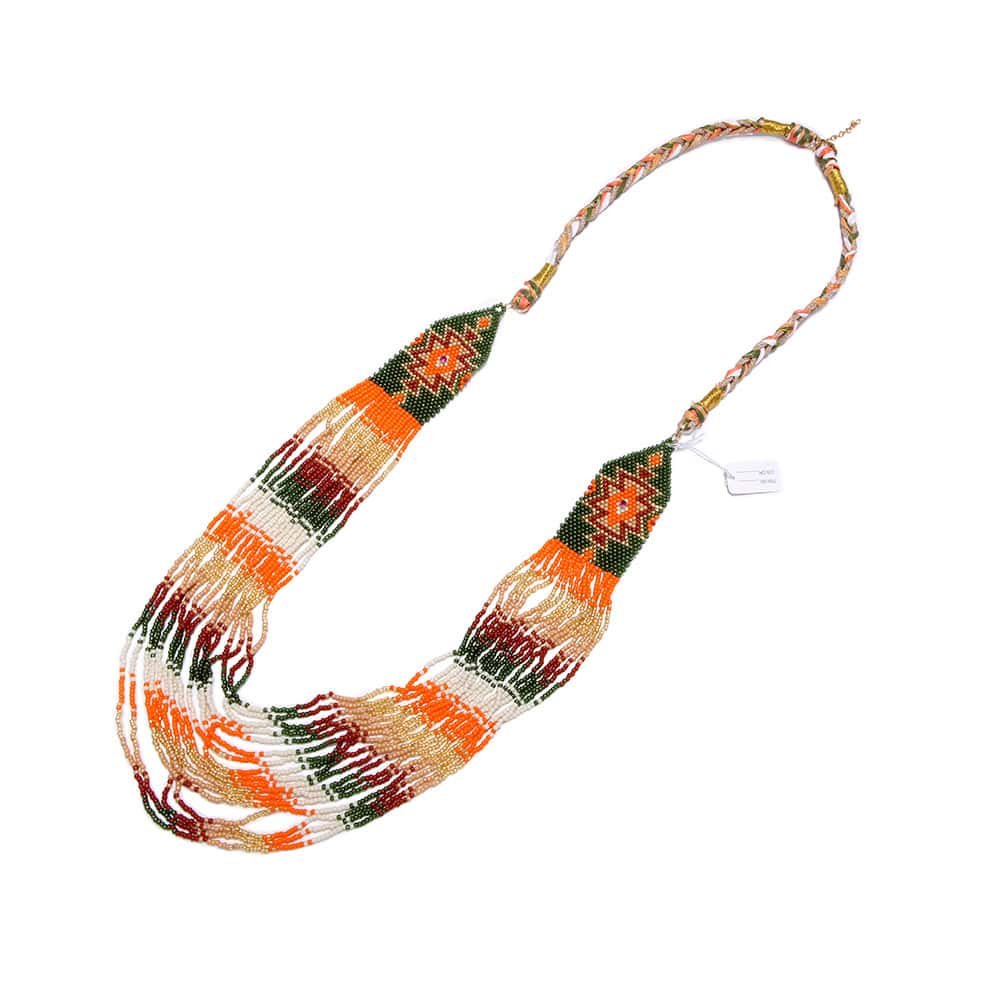 Sautoir Cheyenne Luxe Kaki