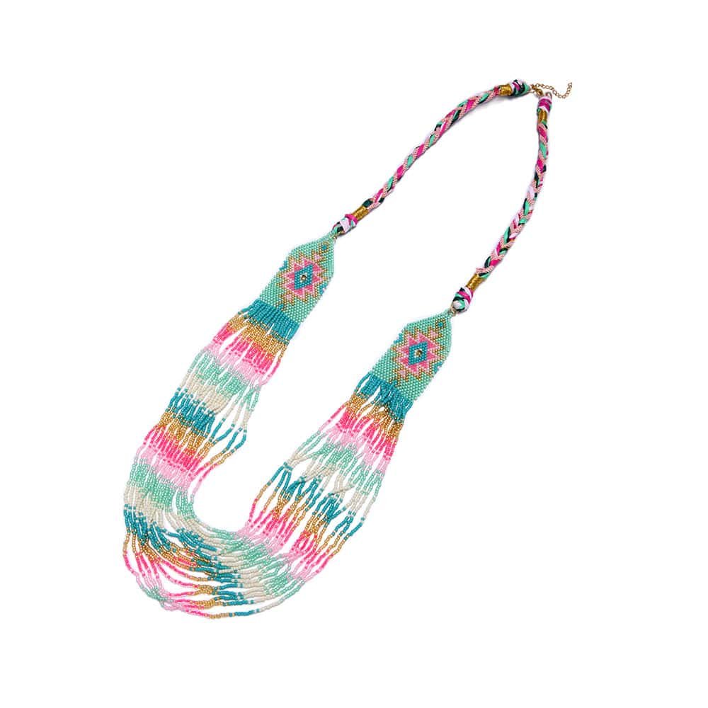 Sautoir Cheyenne Luxe Vert d'eau