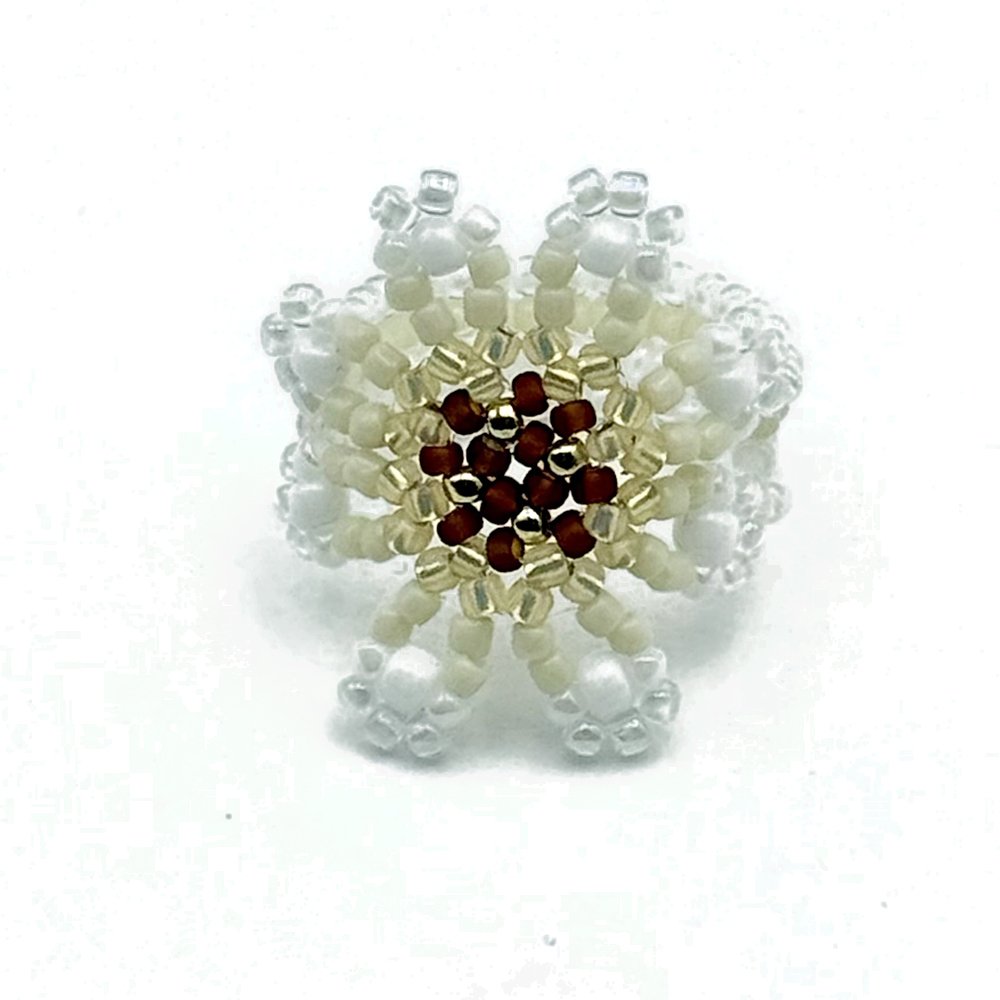 BAGUE ALOHA BLANC MARRON