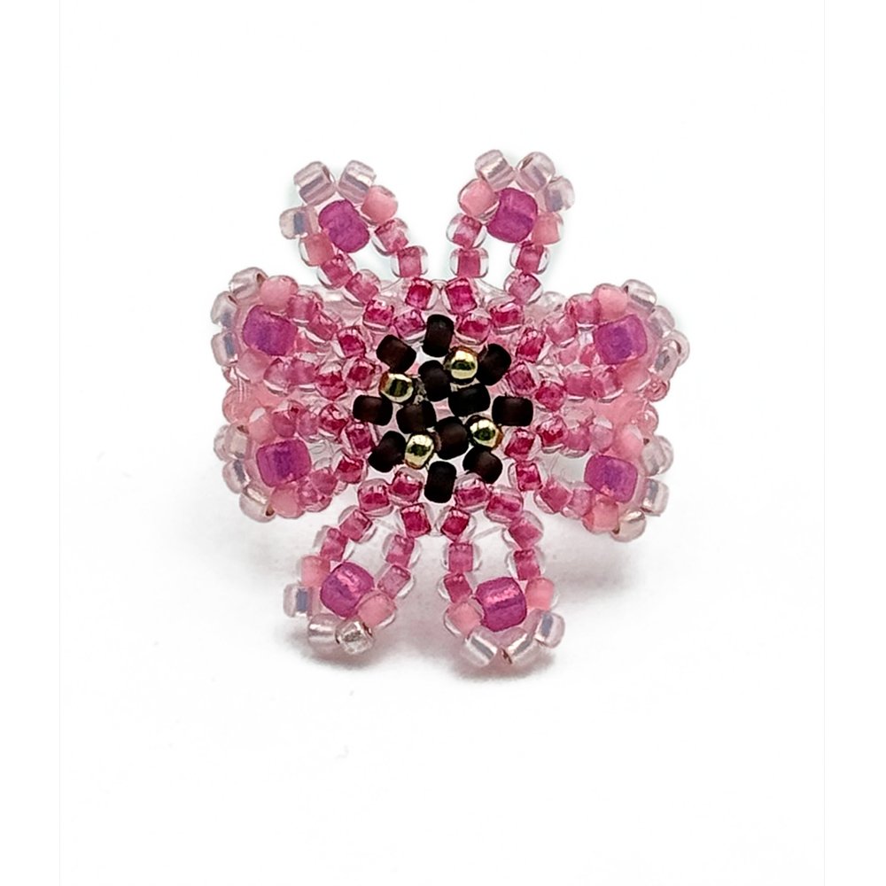 BAGUE ALOHA ROSE NOIR