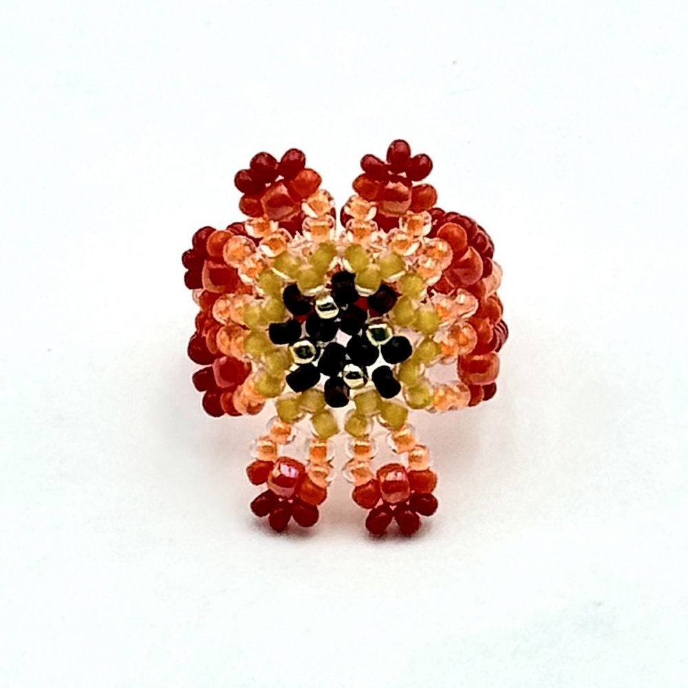 BAGUE ALOHA ROUGE NOIR