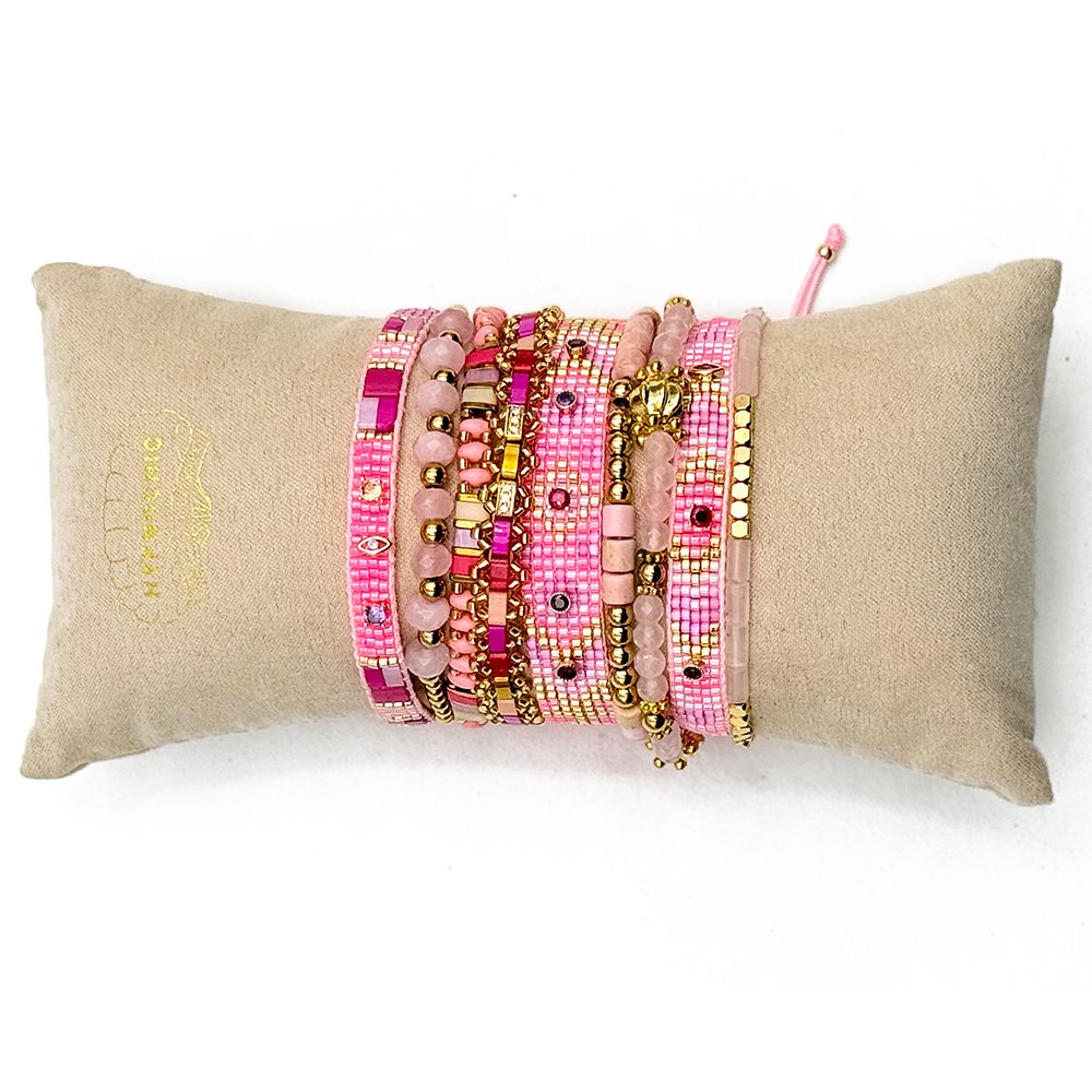 Bracelets lot mixe Rose