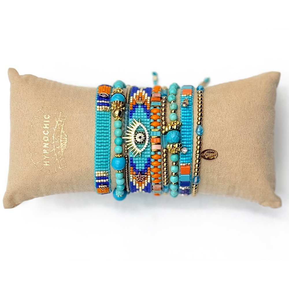 Bracelets lot mixe Turquoise