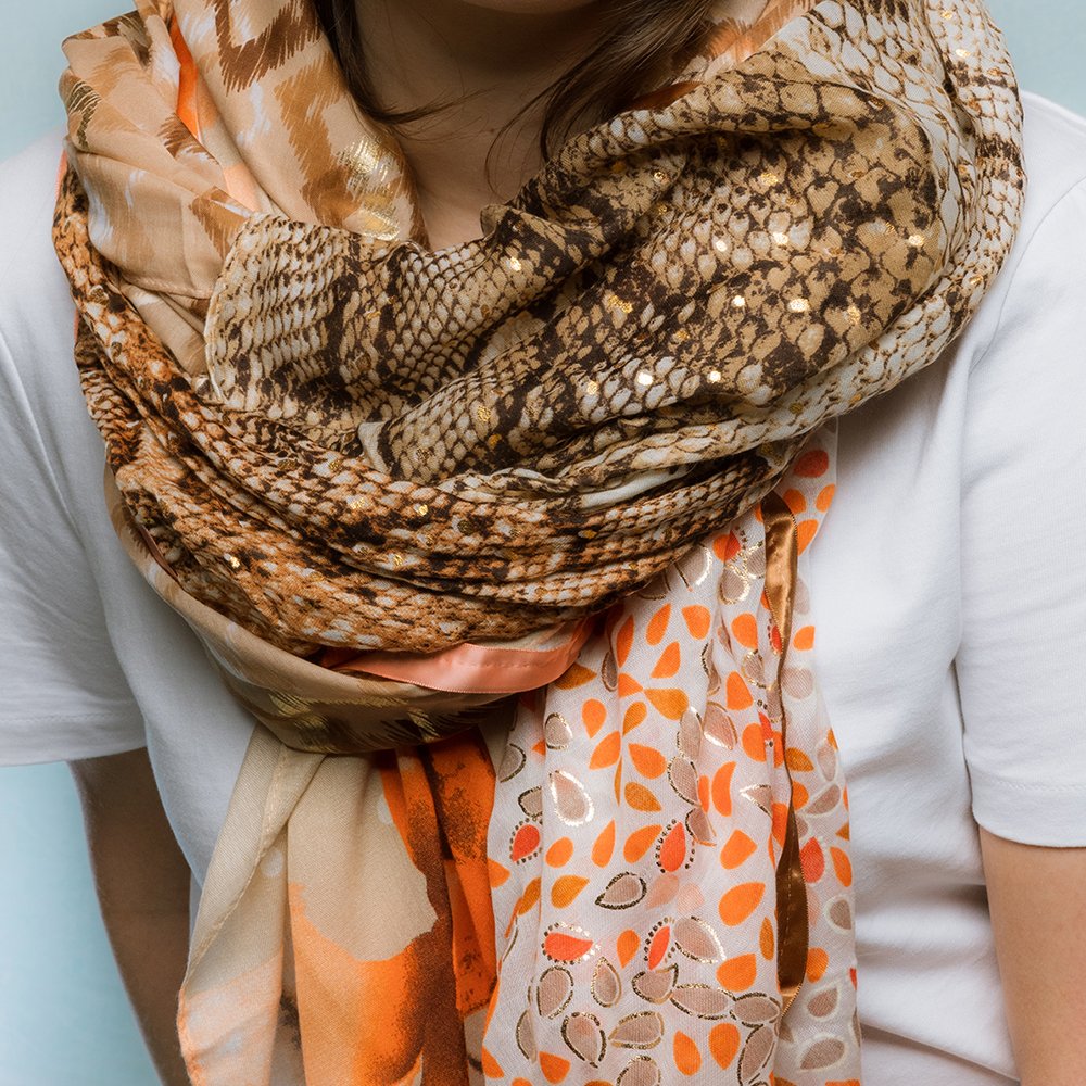 Foulard Marron 1