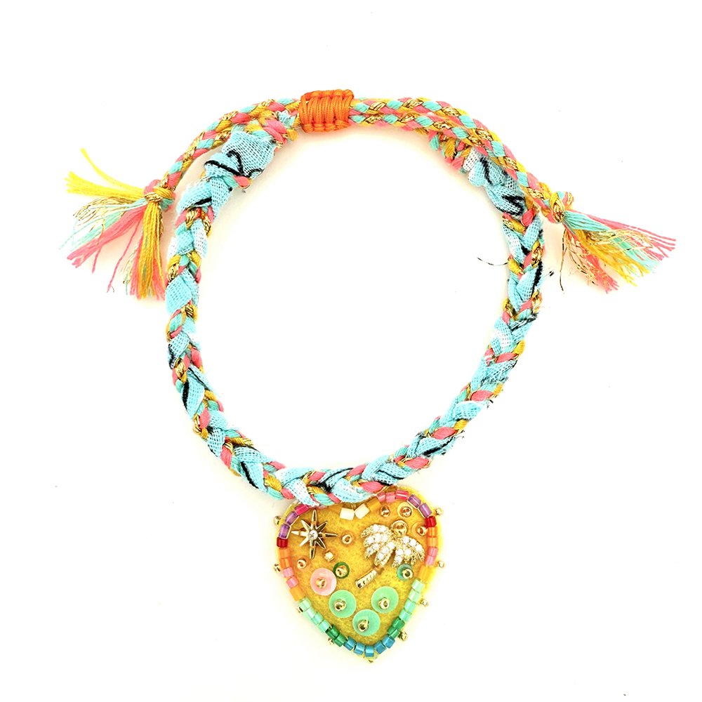 Br bandana palma m turq.Arancione