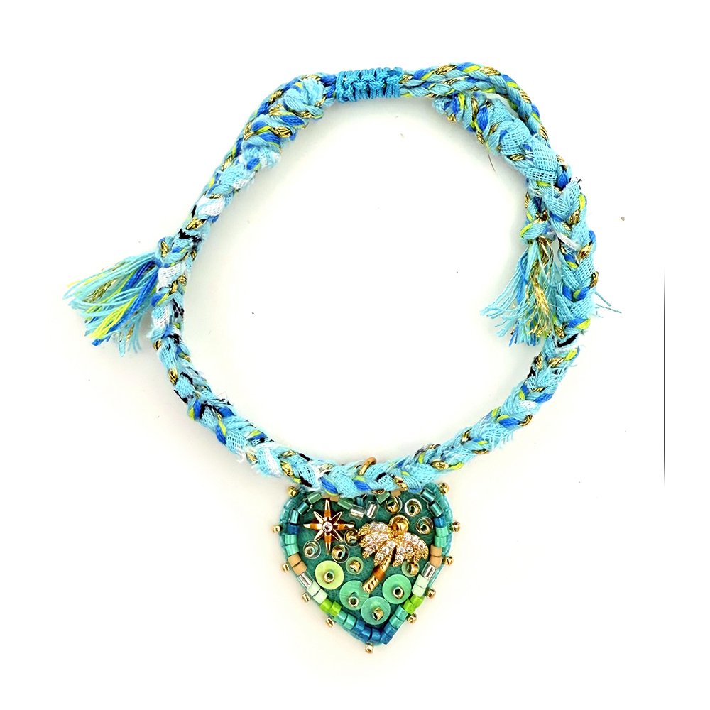 Br bandana palma m Turchese