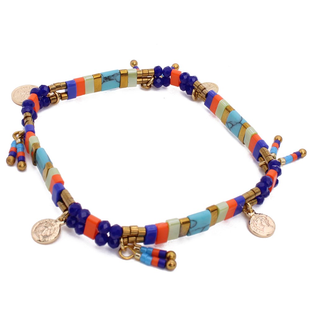 Br Tila Vetro Arancione Bleu